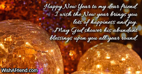 Happy New Year To My Dear New Year Sayings