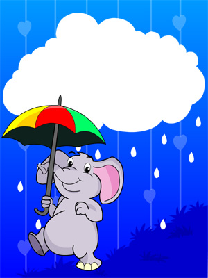 Elephant in the Rain
