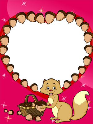 Raccoon with a Nutty Heart
