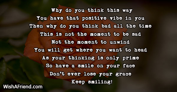 On positive thinking poem poem