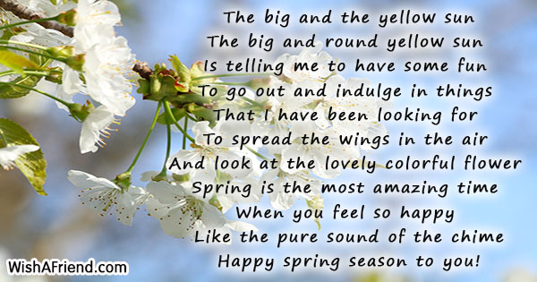 Image result for Happy Spring poem