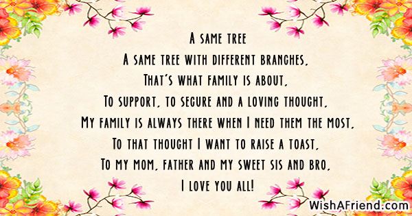 Family Tree Poems