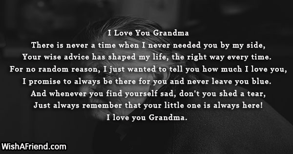 i love you grandma poems for kids