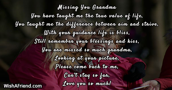 i love you grandma poems for kids