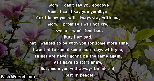 Farewell Mother Quotes Google Search Funeral Poems
