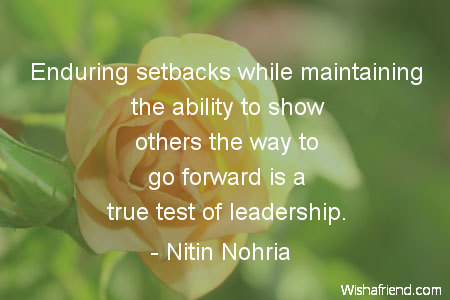 ability-Enduring setbacks while maintaining the