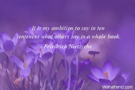 ambition-It is my ambition to