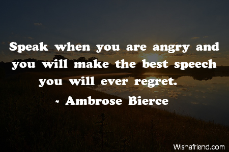 anger-Speak when you are angry