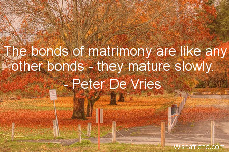 anniversary-The bonds of matrimony are