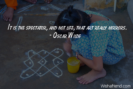 art-It is the spectator, and