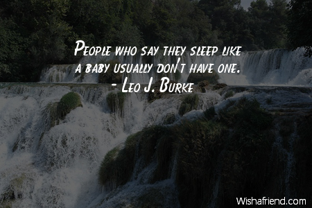 baby-People who say they sleep