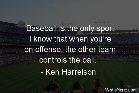 baseball-Baseball is the only sport