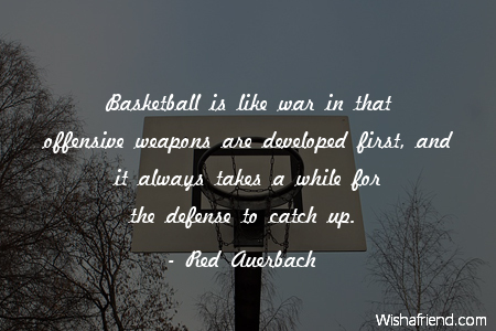 basketball-Basketball is like war in