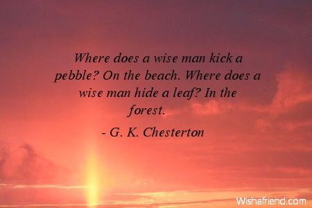 beach-Where does a wise man