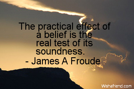 belief-The practical effect of a