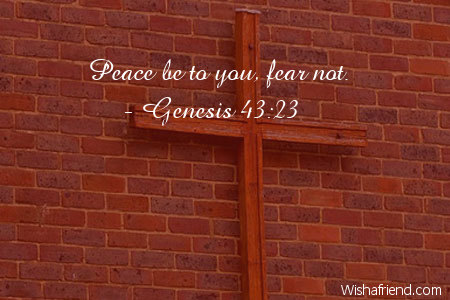 bible-Peace be to you, fear