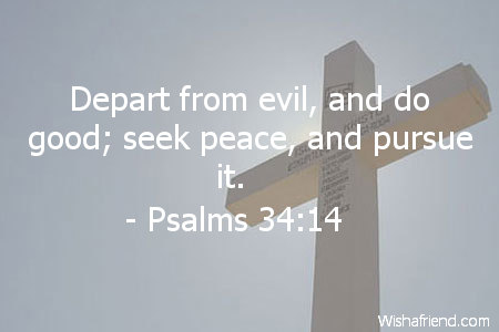 bible-Depart from evil, and do