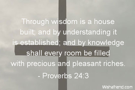 bible-Through wisdom is a house
