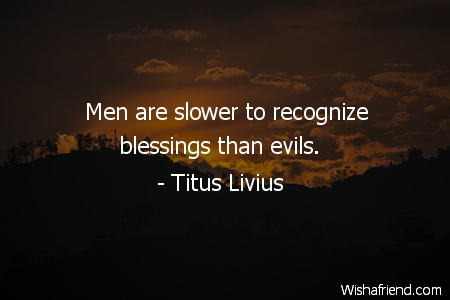 blessings-Men are slower to recognize