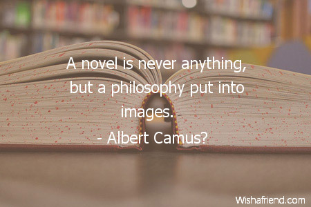 books-A novel is never anything,