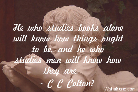 books-He who studies books alone