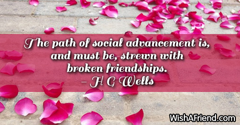 brokenfriendship-The path of social advancement