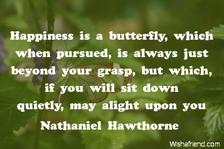 butterfly-Happiness is a butterfly, which