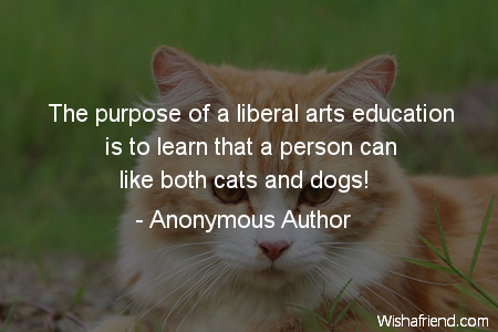 cat-The purpose of a liberal