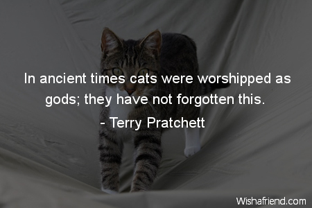 cat-In ancient times cats were