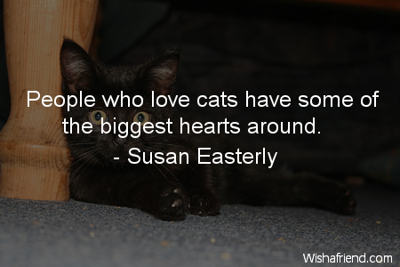 cat-People who love cats have