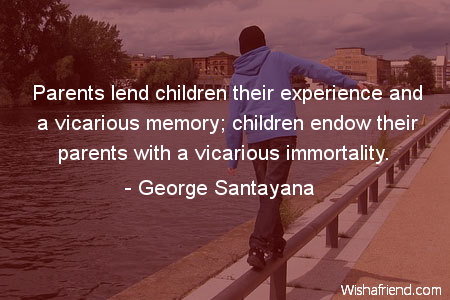 children-Parents lend children their experience