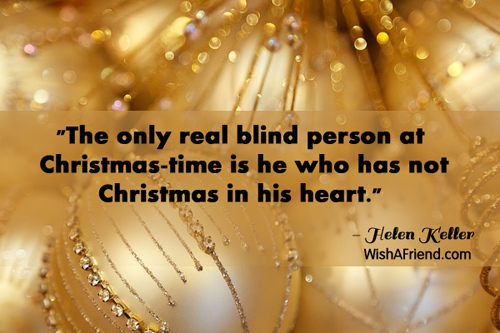 christmas-The only real blind person