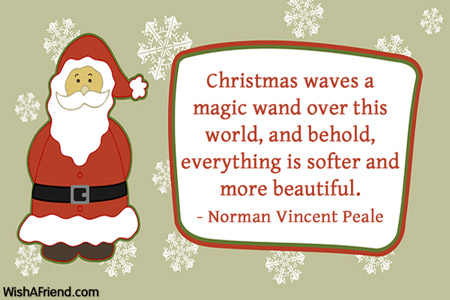 christmas-Christmas waves a magic wand