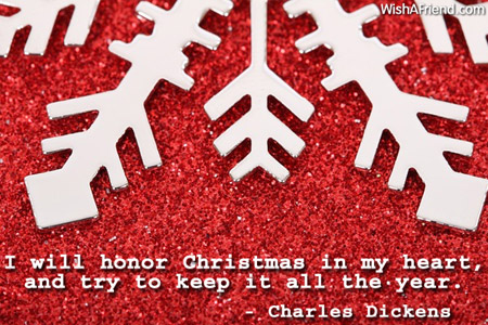 christmas-I will honor Christmas in