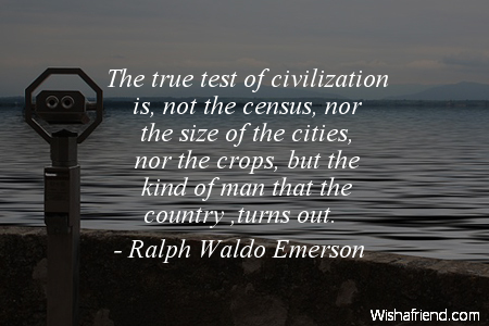 civilization-The true test of civilization