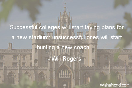 college-Successful colleges will start laying