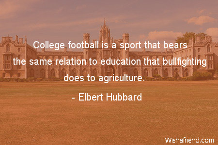 college-College football is a sport