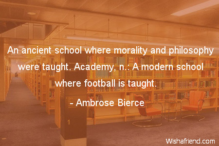 college-An ancient school where morality