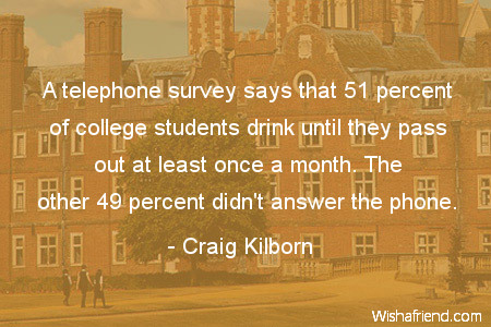 college-A telephone survey says that