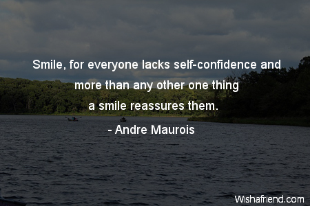 confidence-Smile, for everyone lacks self-confidence