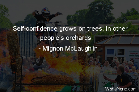 confidence-Self-confidence grows on trees, in