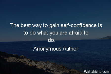 confidence-The best way to gain