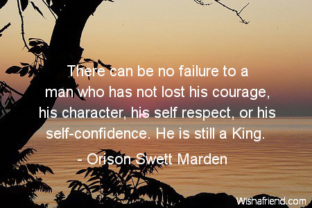 confidence-There can be no failure