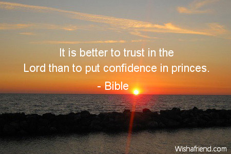 confidence-It is better to trust