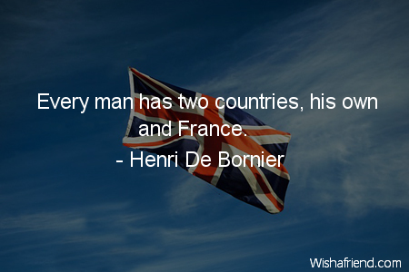 country-Every man has two countries,