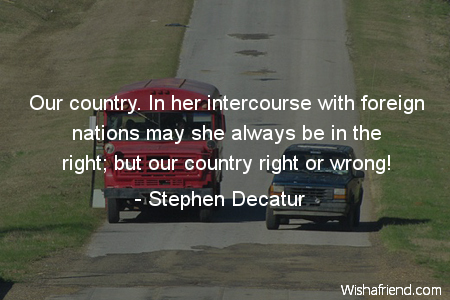 country-Our country. In her intercourse