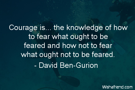 courage-Courage is... the knowledge of