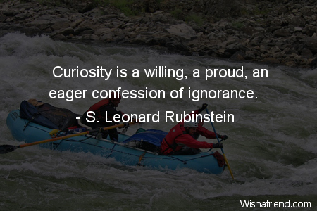 curiosity-Curiosity is a willing, a