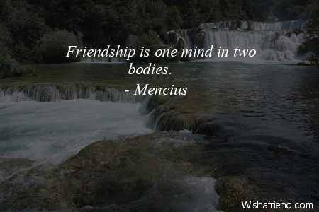 cutefriendshipquotes-Friendship is one mind in