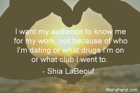 dating-I want my audience to